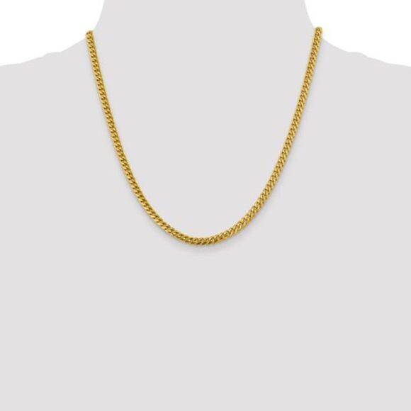 14k Solid Gold Miami Cuban Link 20 inch Chain - Picture 7 of 12